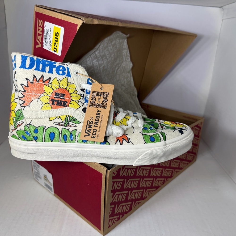 Vans Sk8-Hi Tapered Eco Theory Be The Difference Sunflower Mens Size 11